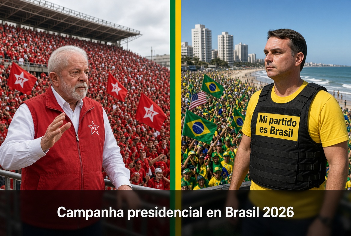 Lula y Flávio abren campaña presidencial en Brasil
